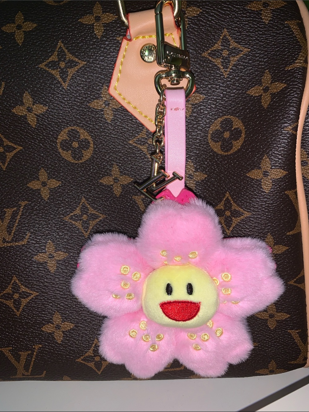 murakami fashion inspired cherry blossom bag charm keychain - Picture 1 of 7
